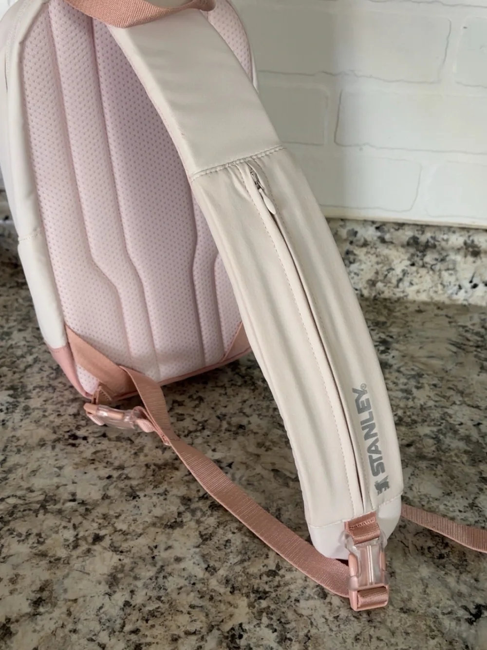 Stanley White & Blush Pink Mini Sling Backpack - Picture 4 of 4